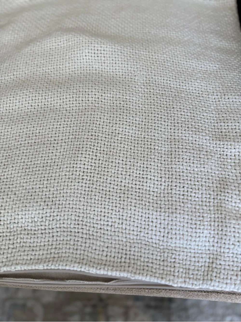Cover ONLY Pottery Barn Ivory Faye Linen Textured Pillow Cover